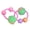 Green, variant on Kids Beaded Hair Ties Soft Stretch Ponytail Holders Set