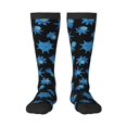 thumbnail image 1 of Fotbe Blue Octopus Calcetas Divertidas Estampadas para Hombre y Mujer, Calcetas de Algodón hasta la Rodilla para Caminar, Correr, Enfermería y Embarazo, 1 of 6