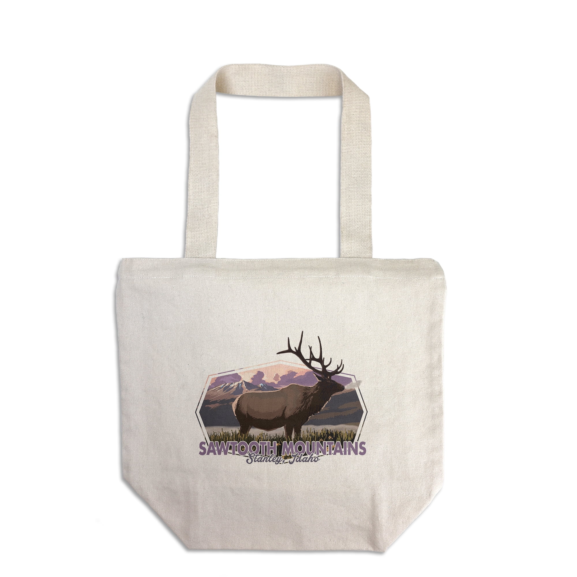 Stanley, Idaho, Sawtooth Mountains, Elk and Sunset, Contour (100