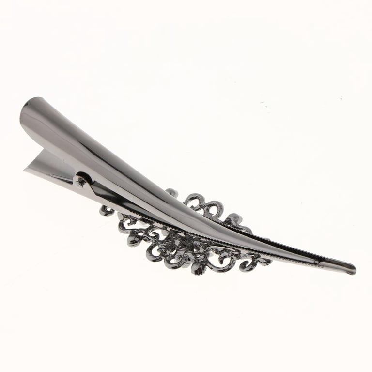 2PCS Crystal Large Alligator Long Duck Bill Hair Clips  display picture 2