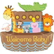 37" Noah's Ark Welcome Baby Foil Balloon