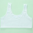 thumbnail image 3 of Antinious Kids Girls Stretchy Bralette Designed for Casual And Lightweight,Girls Sports Bras for Unparalleled ,Girls Solid Color Athletic able Camisole Bra,Green,S, 3 of 4