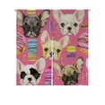 thumbnail image 1 of ABPHQTO Lindo perro Bulldog francés cachorro dulce postre japonés Noren cortina puerta ventana tratamiento cortinas 85x90 cm, 1 of 1