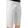 thumbnail image 4 of RAWX Men's Denim Shorts, Rips Distress Frayed Cut Off Slim Fit Jeans Short for Men, Rips & Patches - White, 38, 4 of 8