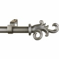 thumbnail image 3 of Urbanest Adjustable Single Curtain Rod Set Burnt Gold Coda Finials – 1 - Inch Diameter, With Black Rod, 28–48 Inches, 3 of 4