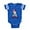 Royal Blue, variant on CafePress - Sleepy Bull Terrier - Cute Infant Baby Football Bodysuit