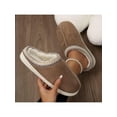 thumbnail image 4 of Women's Solid Color Slipper Boots with Plush Lining, Soft Sole Bedroom Slippers for Warmth & Comfort, Non-Slip Indoor Use 2026, 4 of 7