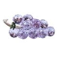 thumbnail image 3 of Luolandi Crystal Grape Ornament High-end Luxury Crystal Clear Grape Handicrafts Purple Grapes Figurine Home Decoration Creative Xmas Gift purple, 3 of 8