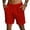 Red, variant on Iaqnaocc Mens Shorts Beach Drawstring Mens Shorts Casual Big and Tall Quick Dry Athletic Baggy Summer Elastic Activewear With Pockets Wine 2XL