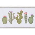thumbnail image 4 of Authentic Hotel and Spa  Turkish Cotton Cactus Embroidered Light Grey 8-piece Towel Set, 4 of 5