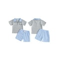 thumbnail image 2 of BemeyourBBs Toddler Boys Summer Outfits Golf Embroidery T-Shirts Shorts Set, 2 of 9