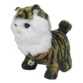 thumbnail image 4 of Juguete de peluche para que camina, simulación electrónica, mascota ligera y animada, juguete de peluche para fiesta, regalo de cumpleaños para marrón, 4 of 9