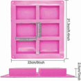 thumbnail image 2 of 6-Cavity Silicone Soap Mold Set, Rectangle Shape, High-Quality Durable Silicone for Easy DIY Crafting, 2 of 4