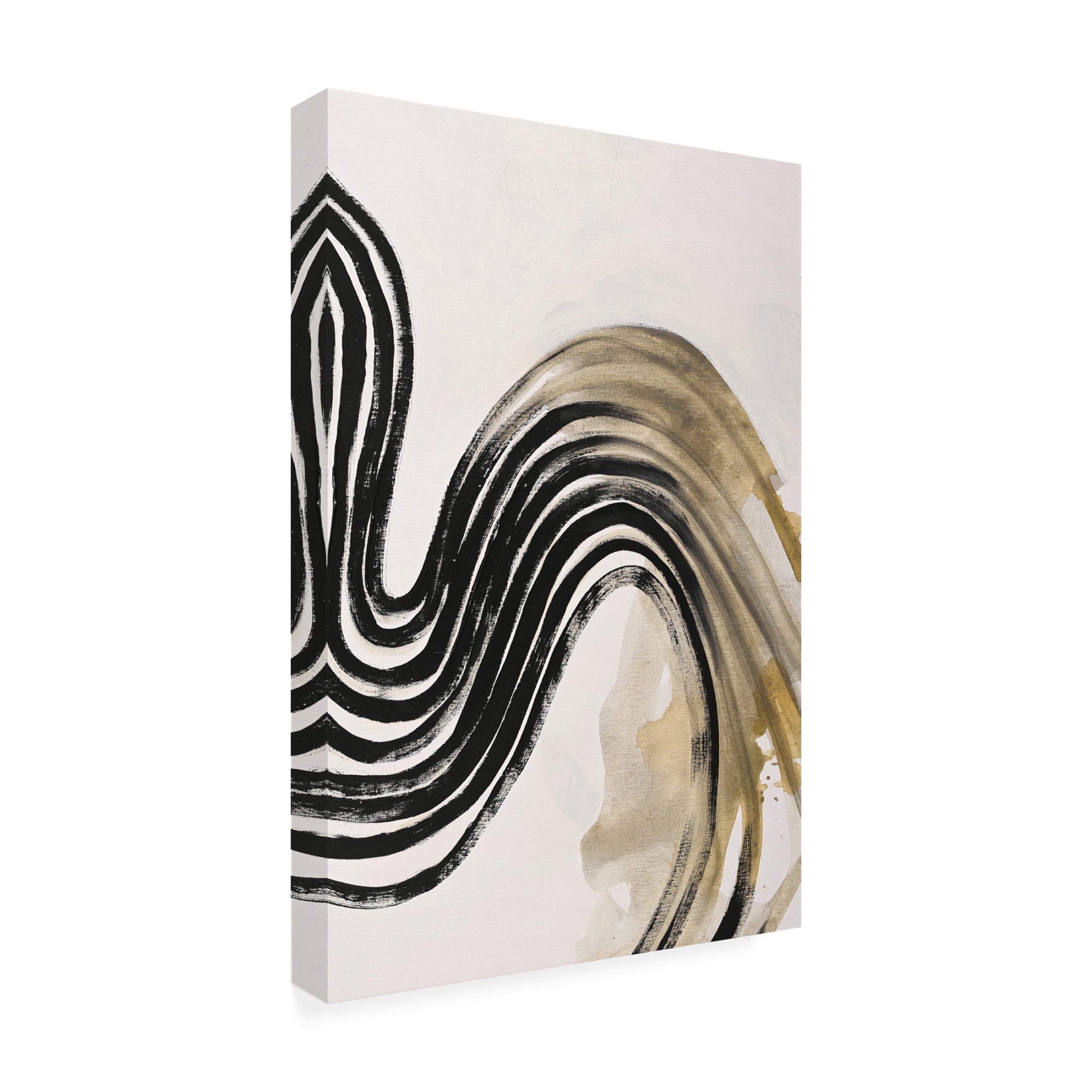 Canvas Wall Art - Design Fabrikken 'Stripes' Wall Art for Living Room, Bedroom, or Office Décor by Trademark Fine Art - 12 x 19 Inches