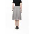 thumbnail image 3 of Grey Chiffon Midi Pleated Skirt with Elastic Waist Band, 3 of 3
