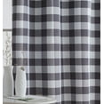 thumbnail image 5 of THD Meadow Buffalo 100% Complete Blackout Thermal Insulated Energy Savings Grommet Curtain Panels, Pair, 5 of 42