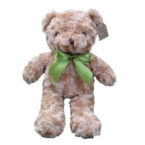 TanSiDing 2pcs Valentines Day Teddy Bear Plush Toy Cuddly Stuffed Animal with Bow Tie Soft Fleece-Like Fabric Decorative Ribbon Detail for Sofa Desktop Gift