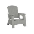 thumbnail image 1 of Suncast Adirondack Chair with Storage, Outdoor Patio Resin Chair - Dove Gray, 1 of 6