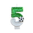 thumbnail image 2 of Konghyp Soccer Number Candles, Glitter Green Football Birthday Candles, Sports Themed Party Decor, Cake Toppers for Game Day Celebrations, Multi Use Party Essentials Fun, 2 of 6