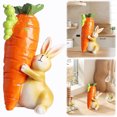 thumbnail image 4 of Holding Ornamento Zanahoria Estatua Conejo Funny Rabbit Resina Pascua (Raise Zanahoria), 4 of 9