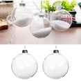 thumbnail image 1 of 60mm Clear Glass Ball Ornaments Reusable Fillable Christmas Tree Baubles, 1 of 8
