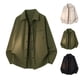 thumbnail image 2 of Mens Camisas de Manga Larga Casual Color Sólido Turndown Cuello Botón Abajo Bolsillo Camisa Chaqueta, Camisas de Manga Larga para Hombres con Bolsillo, 2 of 6