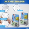 thumbnail image 4 of 1InTheOffice Brochure Holder 6x9, Wall Mount Or free-standing, Acrylic Literature Holder,6 Inch Wide 2 Pack, 4 of 5