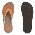 thumbnail image 4 of Floopi Flip Flops for Women Durable EVA Floral Textured Sandals Ladies Beach Sandals with Indoor & Outdoor Anti Skid Soles, Color Tan, Size 8, 4 of 4
