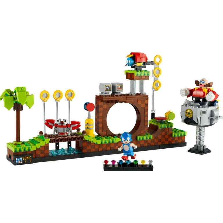 LEGO Ideas Sonic the Hedgehog Green Hill Zone 21331 Collectible Set Nostalgic 90 s Gift Idea for Adults with Dr. Eggman Figure and Eggmobile