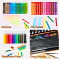 thumbnail image 2 of KINSPORY 180 Pack Deluxe Wooden Drawing Painting Coloring Kit, Art Set Creative Gift Box for Adults Artists Beginners Kids, 2 of 7