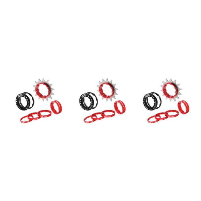 Advancent Versátil 14T Adaptador de volante de una sola velocidad Desmontable Cog Operación rojo 14T Type1 NO1