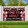 thumbnail image 4 of Yatrandify Glitter Lettering Happy Birthday Banner Balloon Design Celebration Banner Party Backdrop Decoration for 18th Birthday Adult Party Indoor Event, 4 of 7