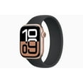 thumbnail image 1 of Restored Apple Watch Series 10 GPS 42mm Rose Gold Aluminium Case with Black Solo Loop - Large Band (Refurbished), 1 of 5