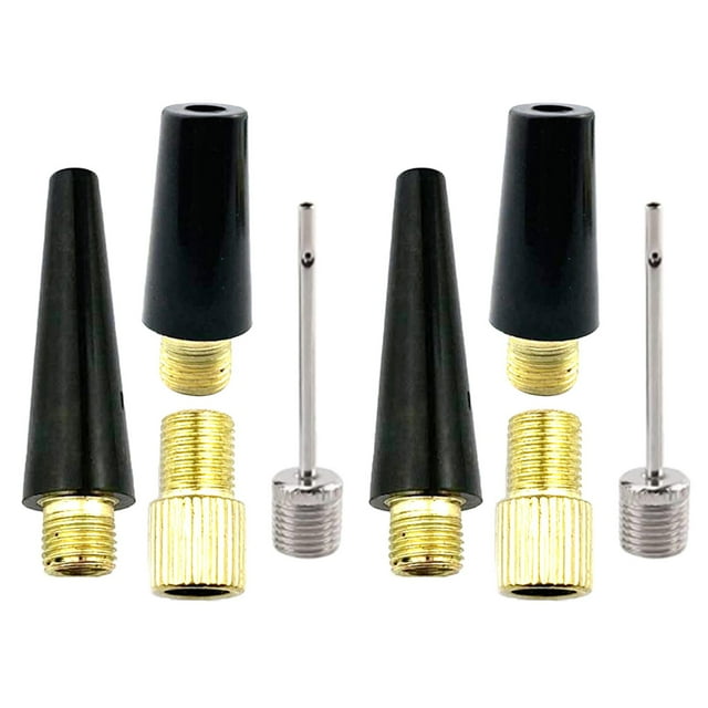 ZheElen Ball Nozzle Adapter Hand Pump Valve Adapter Set,Needle Nozzle Inflator Connector Bike Accessories 8 Pieces