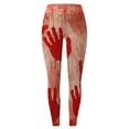 thumbnail image 3 of MKLEKYY leggins deportivos mujer Pantalones de Yoga estampados rojos informales para mujer Leggings, 3 of 3