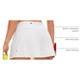 thumbnail image 4 of Falda CRZ YOGA de Tenis Plisada Blanca Secado Rápido Talle S, 4 of 8
