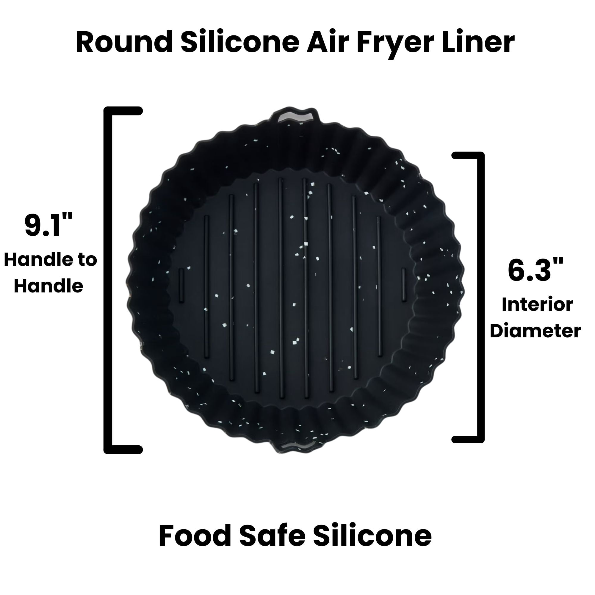 Thyme & Table 6.3" Round Silicone Air Fryer Liner, 1 Count per Pack