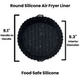 thumbnail image 3 of Thyme & Table 6.3" Round Silicone Air Fryer Liner, 1 Count per Pack, 3 of 7