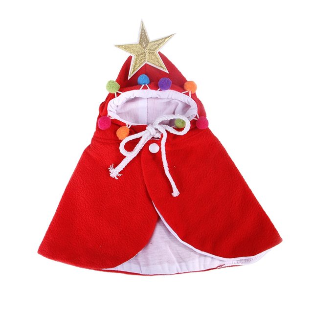 perro de Navidad Mascota Gato Disfraz de Navidad Suéter con capucha Rojo m Gloria Disfraz de fiesta en gato