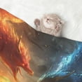 thumbnail image 2 of Pofeuu Red And Blue Fire Dragon B Print Puppy Blanket,Dog Blankets,Pet Blanket Cozy Cat Blankets for Indoor Cats, Fuzzy Pet Blanket for Kitten Doggy Dog Blankets-Medium, 2 of 8