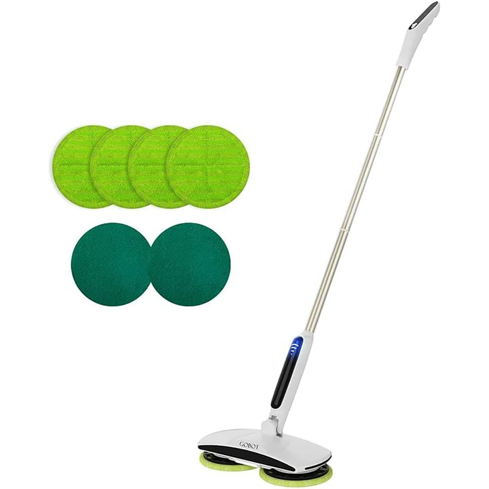 Electric mop,electric double rotating mop head, battery display, Led