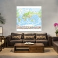thumbnail image 4 of WCIC 90*90cm Large World Map with Flags Educational Prints Poster Wall Decor Home Office, 4 of 6
