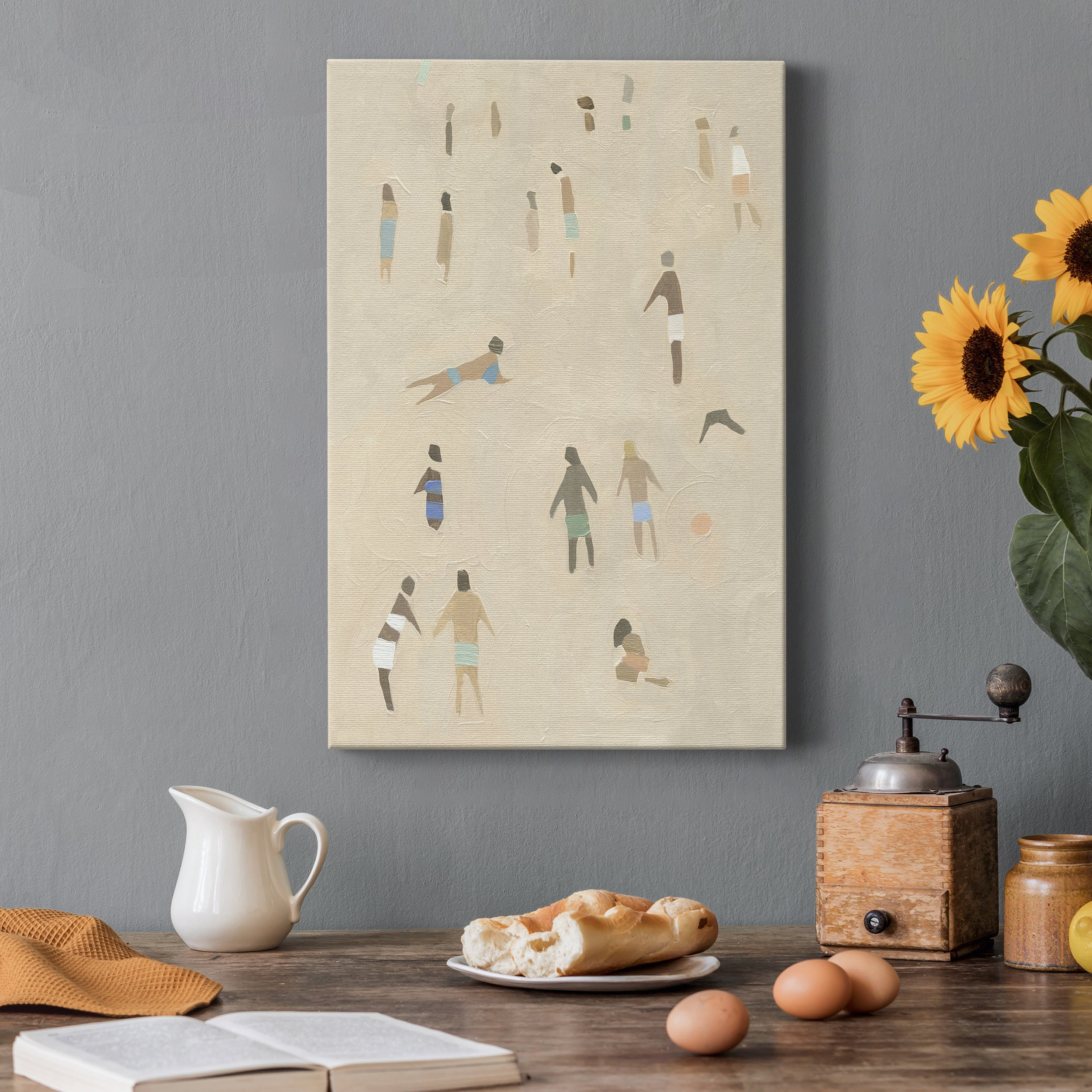 Beach Goer II Premium Gallery Wrapped Canvas - Ready to Hang