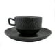 thumbnail image 2 of Juego 6 PLATOS PARA TAZA ESPRESSO PRINZ MATE NEGRO 12 cm, 2 of 2