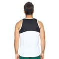 thumbnail image 3 of Expert Brand USA-Made Men's Oxymesh™ Athletic Tank Top, White/Black, Medium, 3 of 4