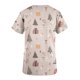 thumbnail image 4 of Pntutb, blusas con cuello en V y manga corta a la moda para mujer, blusa de bolsillo con estampado de uniforme de trabajo, tops Pntutb Pntutb-2948, 4 of 5