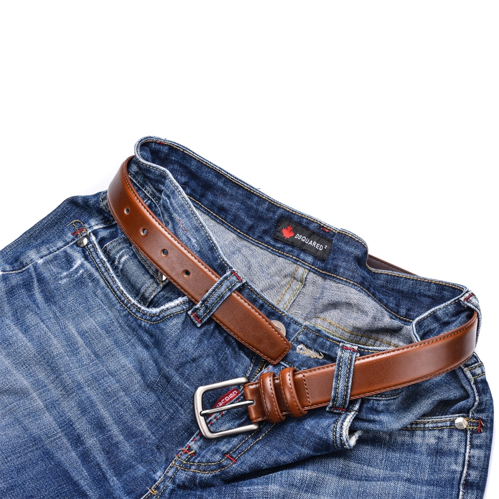 Mens Belt Genuine Leather Dress Belt Casual 1 1//4/" Wide With Single Prong Buckle