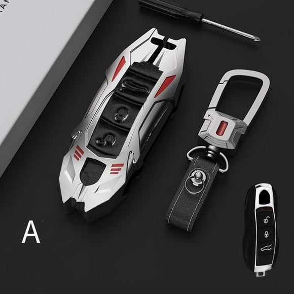 Zinc Alloy Car Key Fob Case Cover For Porsche Cayenne Macan Panamera 718 911