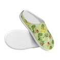 thumbnail image 3 of Lsque Cute Dinosaurs Cartoon Pattern Womens Comfort Cotton on Scuff With Memory Foam and Anti-skid Sole Slipper-42/43, 3 of 7