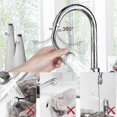 thumbnail image 3 of Kitchen faucet stainless steel+abs 19cm kitchen faucet spray 360 rotatable water-saving filter splash proof kitchen bathroom Ki 3 modes, 3 of 4